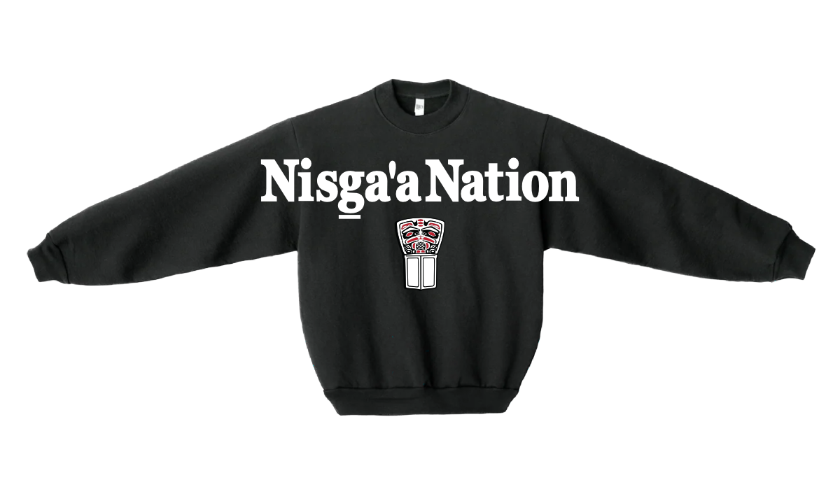 90’s Nisga’a Nation Crewneck Black