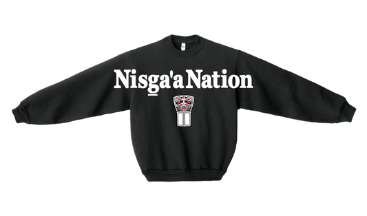 90’s Nisga’a Nation Crewneck Black